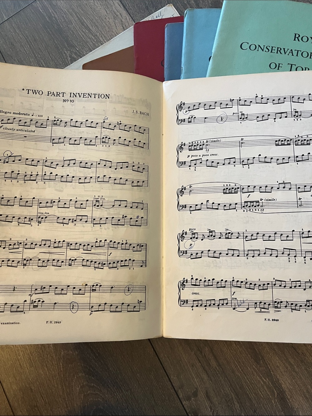 Royal Conservatory of Music of Toronto Pianoforte Examination Booklets set of 7 - Picture 2 of 12